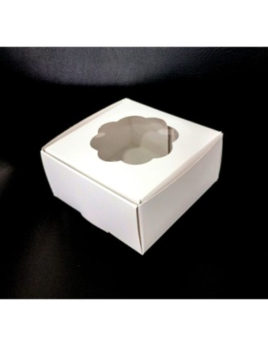 Caja Visor Blanca Cookies 10 X 10 X 5 X 1