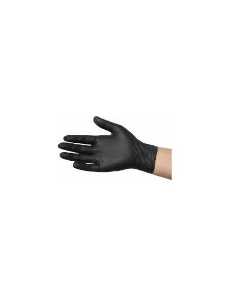 Guantes Nitrilo negro M X 100