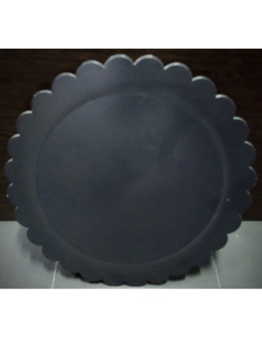 Plato Laminado Negro 30 X 1