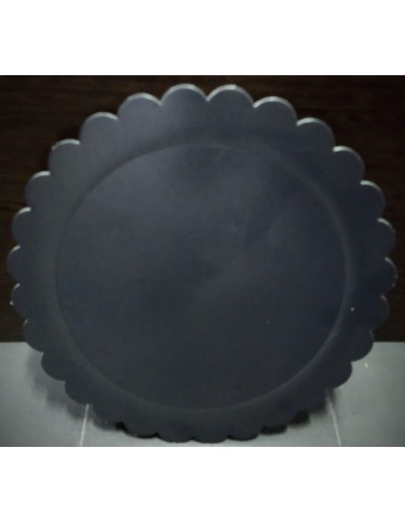 Plato Laminado Negro 30 X 1