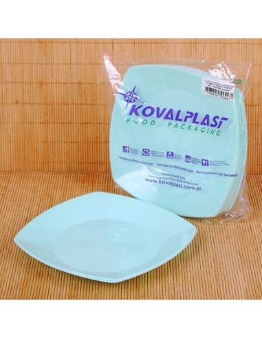 Plato Cuadrado Ch 17cm Color X 1