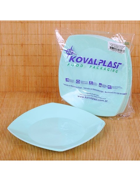 Plato Cuadrado Ch 17cm Color X 1