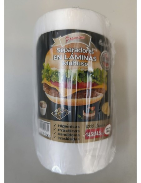Separador Hamb Rollo (14 5x14 5) 1/2 Kg X 1