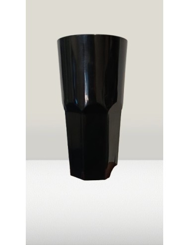 Vaso Facetado Negro 400cc ( Koval 4010 ) X 1