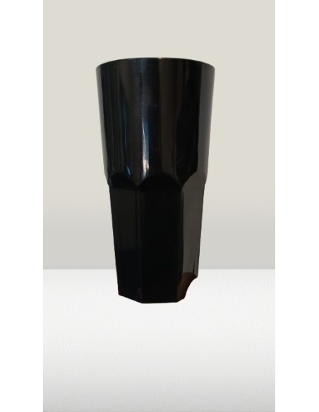 Vaso Facetado Negro 400cc ( Koval 4010 ) X 1