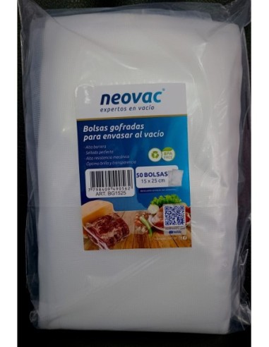 Bolsa 15 X 25 Gofrada Vacio Neo X 50