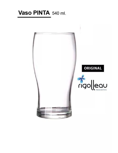 Vaso Vidrio Pinta 540cc X 1