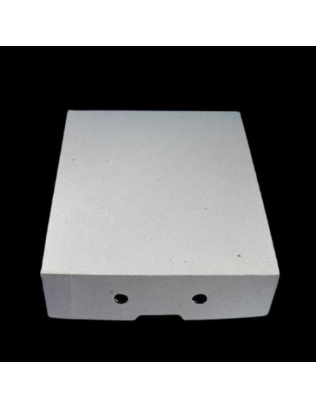 Caja Empanada 24 X 24 X 6 Gris X 100