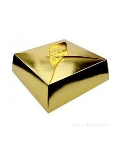 Caja Torta Dorado 30cm X 1