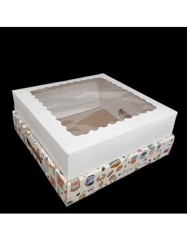 Caja Desayuno Fantasia Tapa Visor 30x30x12 X 1