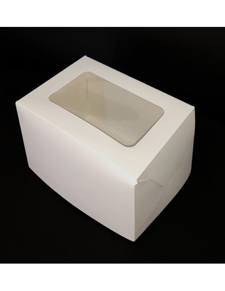 Caja Porcion Torta Con Visor 13x19x13 X 1