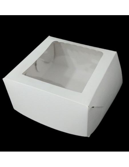 Caja Mini Torta Con Visor 19x19x10 X 1