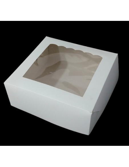 Caja Torta Con Visor 24x24x10 X 1